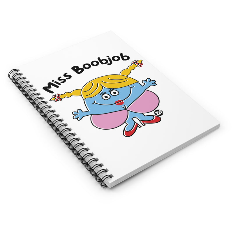 Load image into Gallery viewer, Miss Boobjob Notebook Spiral Notebook - Ruled Line
