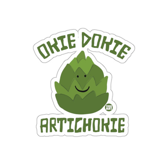 Okie Dokie Artichokie Smiling Character Sticker