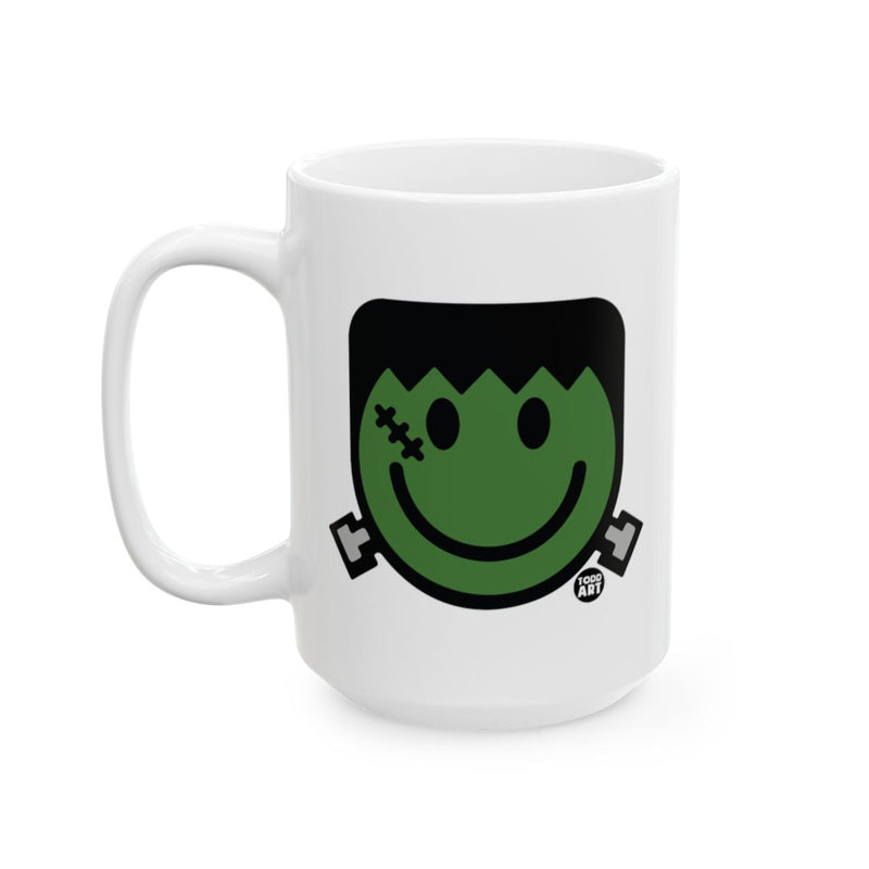 Load image into Gallery viewer, Frankenstein Smile Halloween Coffee Mug

