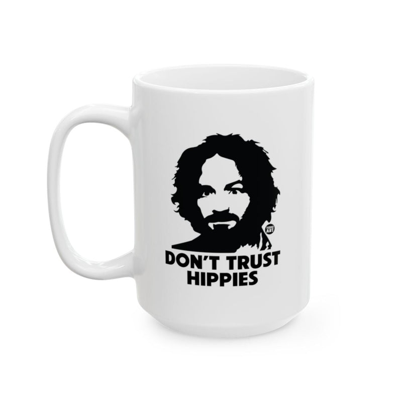 Load image into Gallery viewer, Don't Trust Hippies Mug with Unique Art Design
