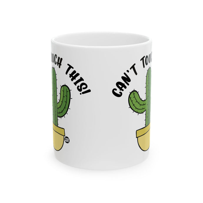 Can't Touch This Cactus Coffee Mug, Cactus Pun Mug, Cactus Lover Mug Gift