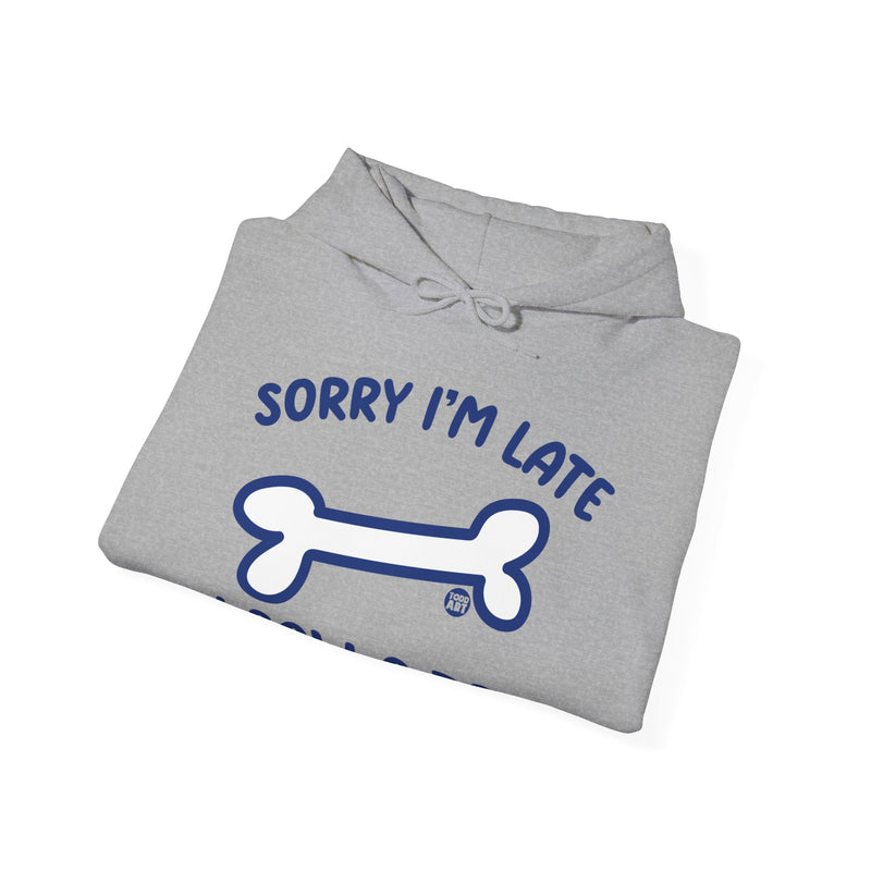 Load image into Gallery viewer, Sorry I&#39;m Late I Saw a Dog Unisex Heavy Blend Hooded Sweatshirt
