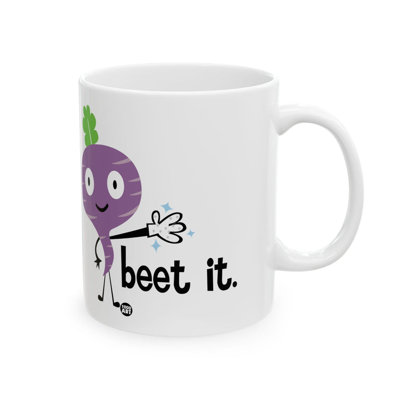 Load image into Gallery viewer, Beet It MJ Beet Coffee Mug, Funny Beet Mug, Michael Jackson Beet It Pun Mug
