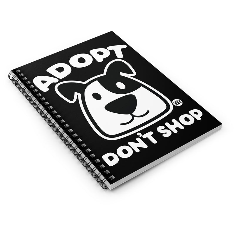 Load image into Gallery viewer, Adopt Dont SHop Dog Spiral Notebook - Ruled Line
