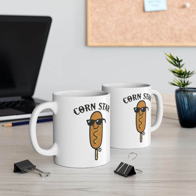 Load image into Gallery viewer, Funny Corn Star Coffee Mug For Humor Lovers
