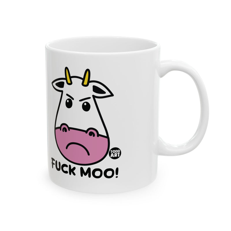 Load image into Gallery viewer, Fuck Moo Mug, Baker Mug Adult Humor
