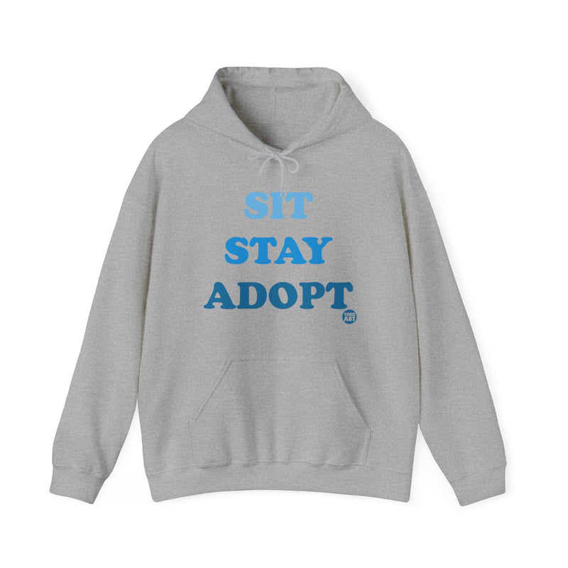 Load image into Gallery viewer, Sit Stay Adopt a Dog Unisex Heavy Blend Hooded Sweatshirt
