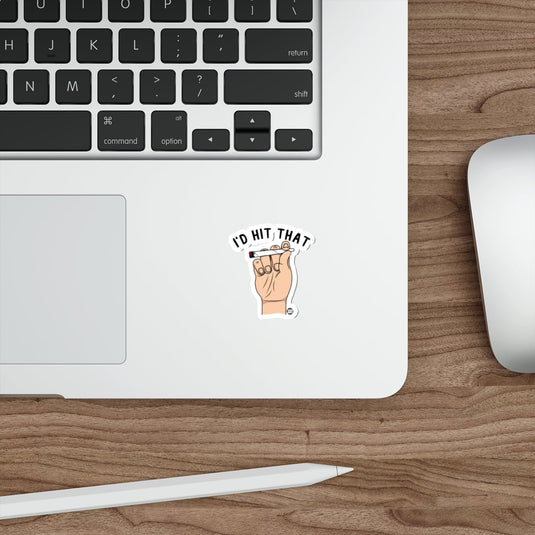 I'd Hit That Hand Gesture Humorous Sticker Decal