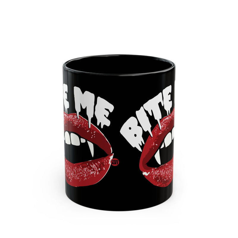 Load image into Gallery viewer, Bite Me Vampire Mug, Funny Mugs for Him, Sarcastic Mens Mug, Funny Coffee Mug Men
