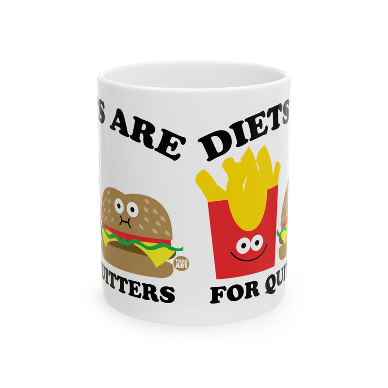 Load image into Gallery viewer, Diets For Quitters Mug, Funny Mugs for Him, Sarcastic Mens Mug, Funny Coffee Mug Men
