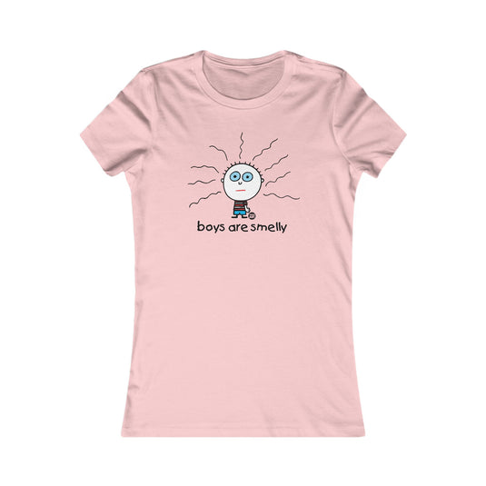 Boys are Smelly Ladies T Shirt, Funny Shirt for Her, Ladies Tshirts Funny, Sarcastic Shirt for Moms, Funny Tees for Women