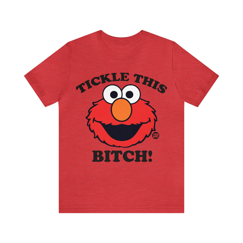 Load image into Gallery viewer, Tickle This Elmo Parody Unisex Tee, Adult Humor Tee, Cartoon Tee Adult
