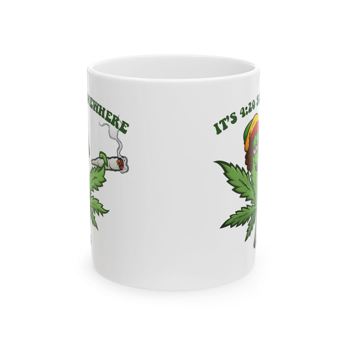 It's 420 Somewhere Pot Leaf Mug