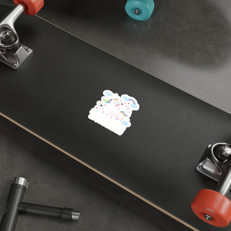 Load image into Gallery viewer, Cute Unicorn Rainbow Cloud Sticker for Skateboards
