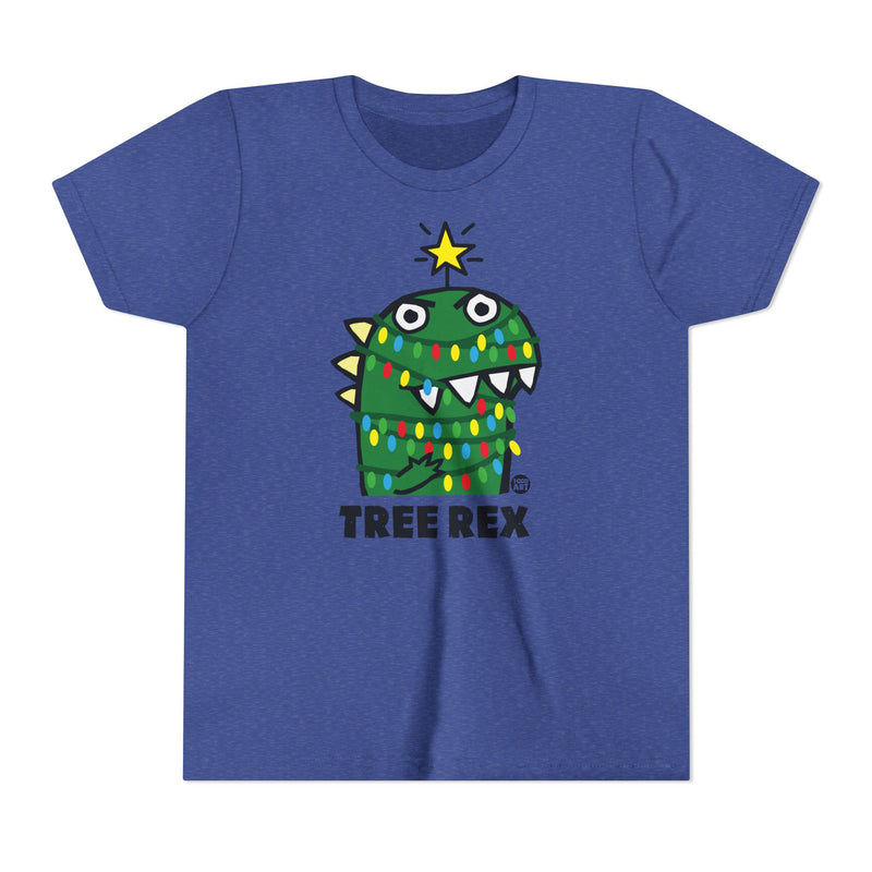Load image into Gallery viewer, Tree Rex Kids Christmas Tee, Dinosaur Xmas Tree Children&#39;s Shirt, Funny Xmas Tee Kids
