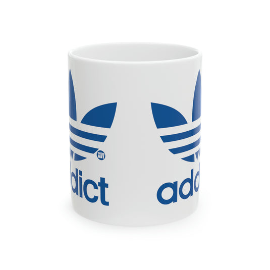 Addict Adidas 11oz White Mug, Funny Adidas Addict Mugs, Adidas Obsession Mugs