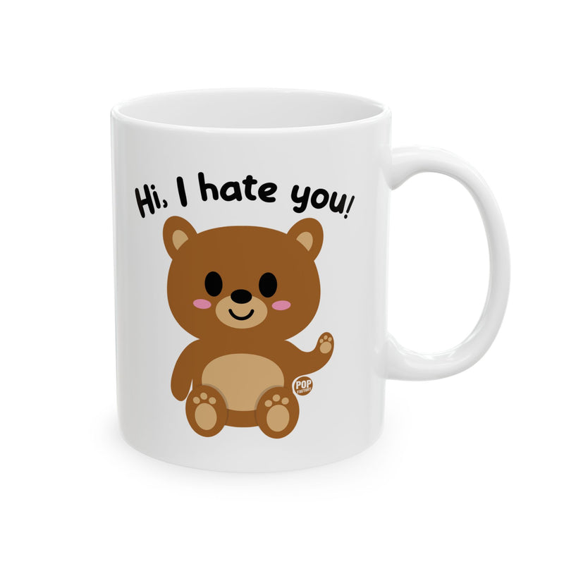 Load image into Gallery viewer, Hi I Hate You Bear Mug
