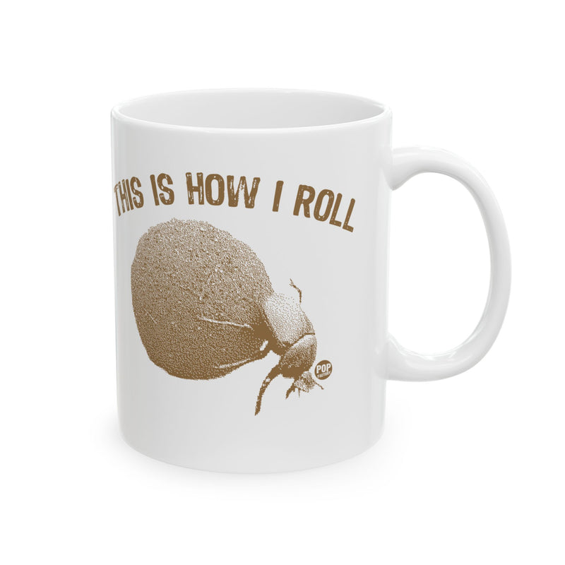 Load image into Gallery viewer, How I Roll Dung Beetle Mug
