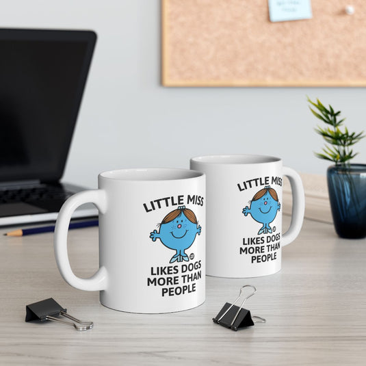 Little Miss Likes Dogs More Than People Mug