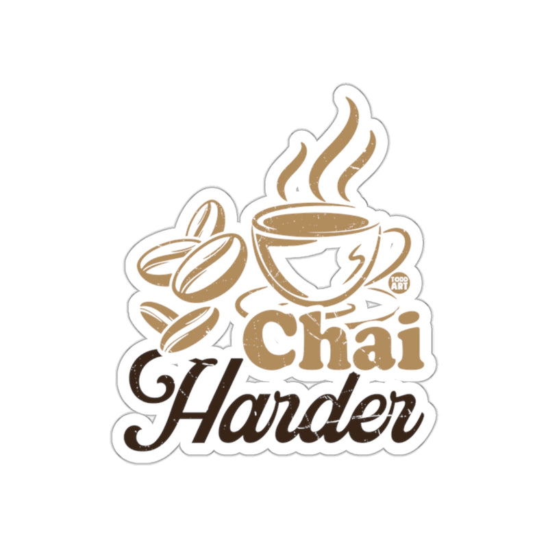Load image into Gallery viewer, Chai Harder Coffee Cup and Beans Sticker
