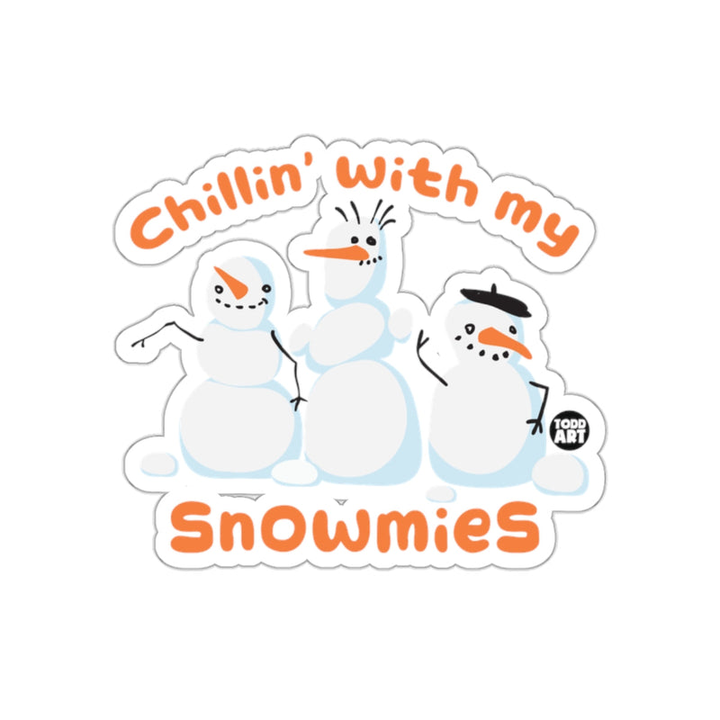 Load image into Gallery viewer, Chillin' With My Snowmies Snowmen Sticker for Your Winter Fun
