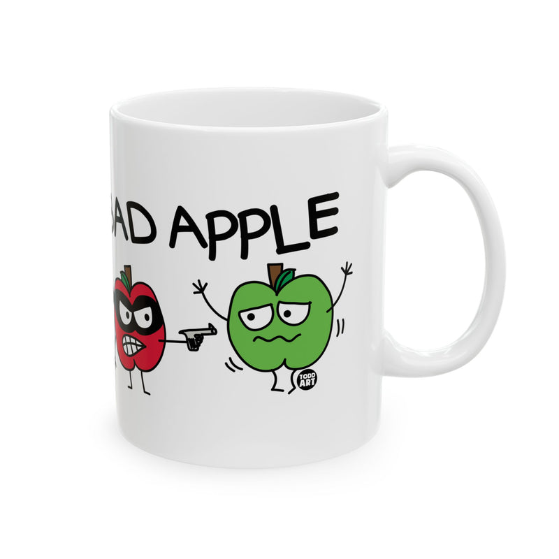 Load image into Gallery viewer, Bad Apple Coffee Mug, Bad Apple Pun Mug, Funny Apple Coffee Mug
