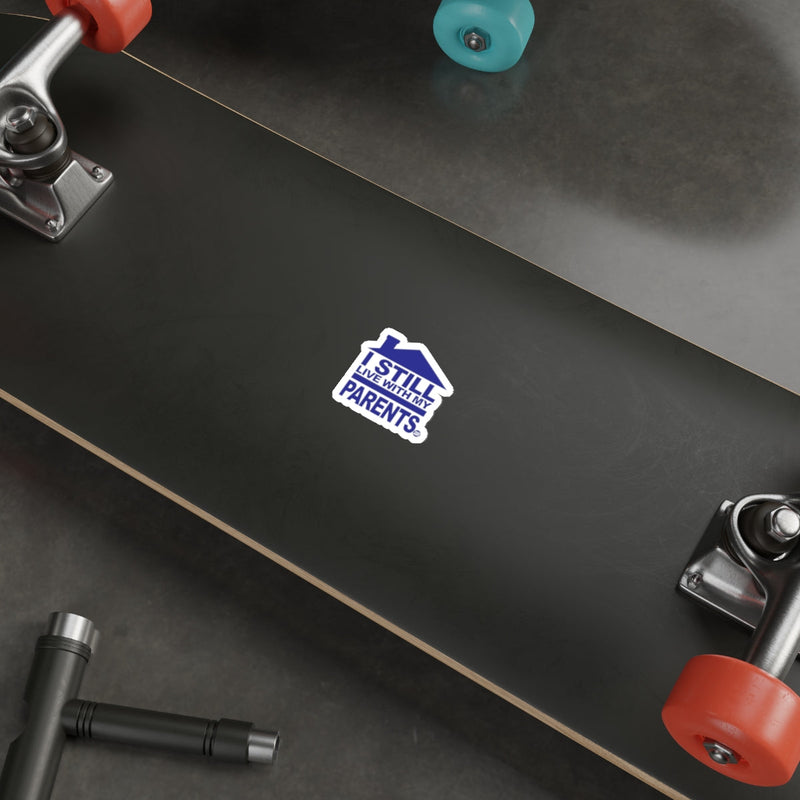 Load image into Gallery viewer, I Still Live With My Parents Sticker on Skate Deck
