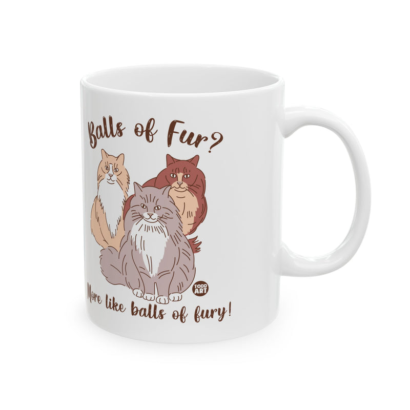 Load image into Gallery viewer, Balls of Fury Cats Mug, Funny Cat Mug, Cat Owner Mug Gift
