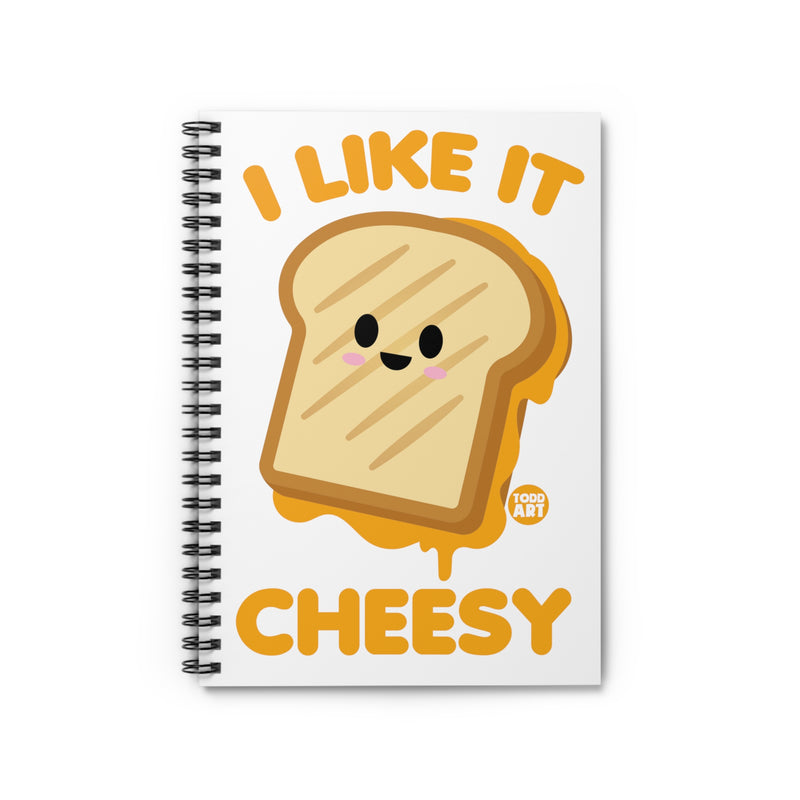 Load image into Gallery viewer, I Like it Cheesy Spiral Notebook - Ruled Line
