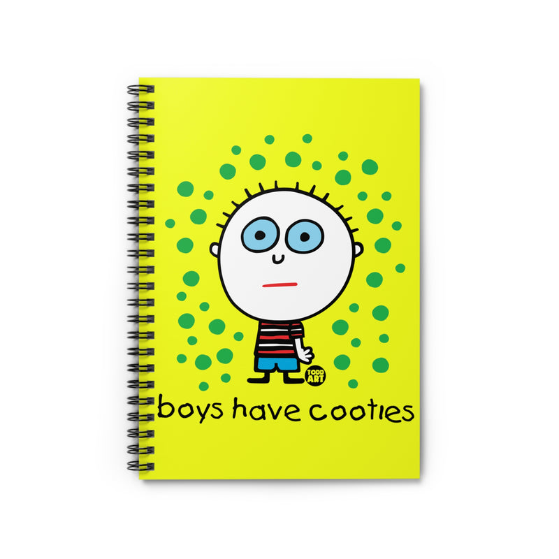 Load image into Gallery viewer, Boys Have Cooties Notebook Spiral Notebook - Ruled Line
