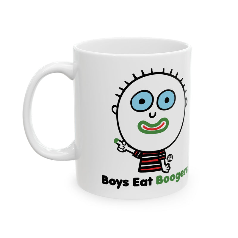 Load image into Gallery viewer, Boys Eat Boogers Coffee Mug, Funny Boys Are Stupid Mug
