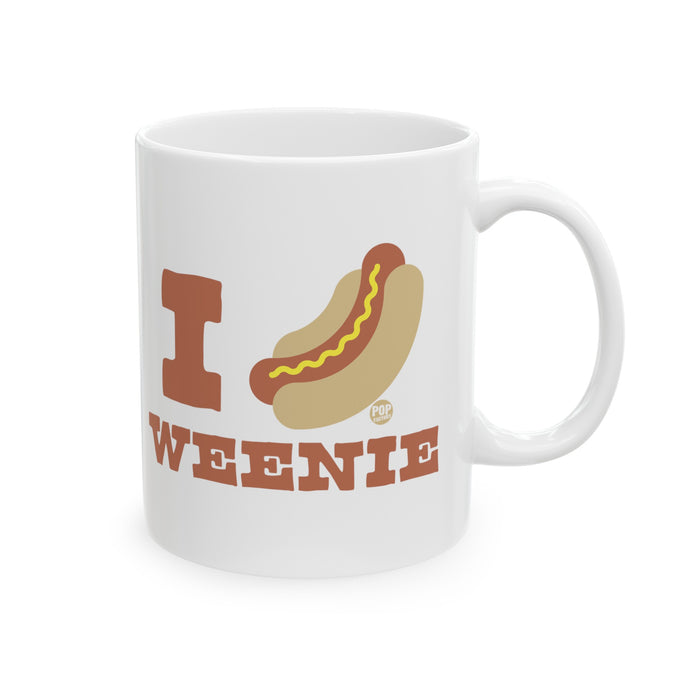 I Love Weenie Hot Dog Mug