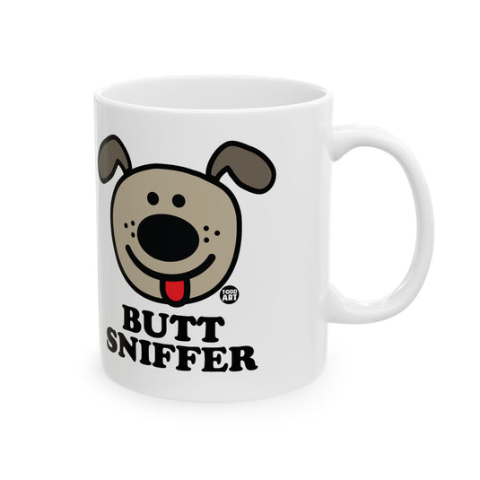 Butt Sniffer Coffee Mug, Funny Dog Mug