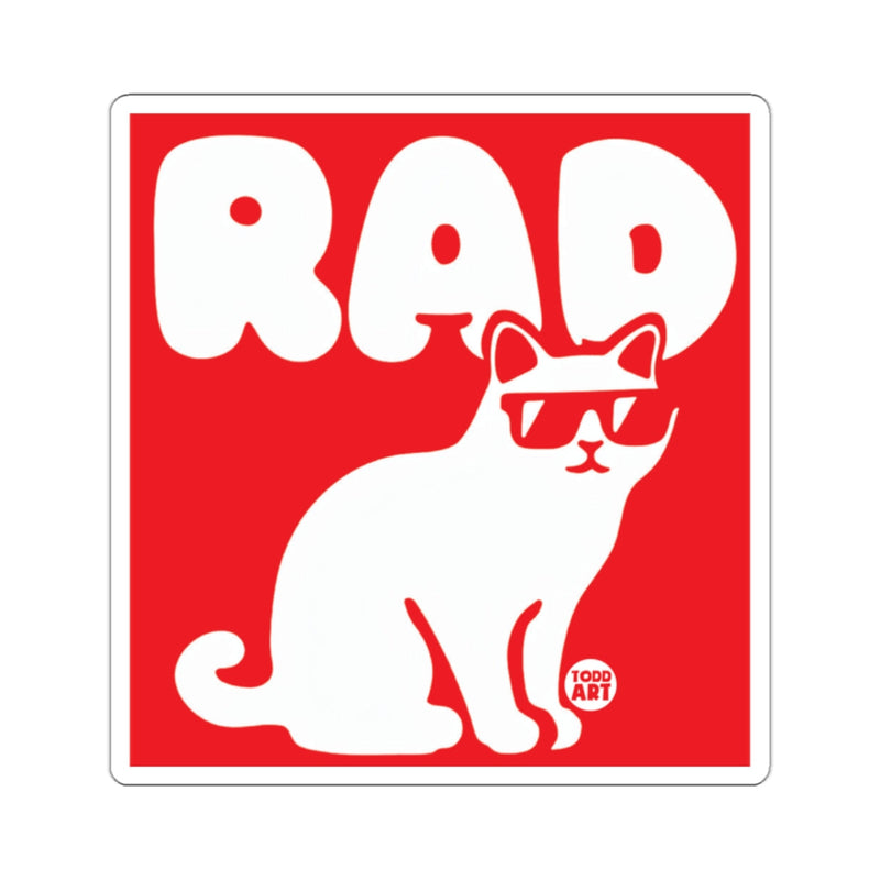Load image into Gallery viewer, Cool Rad Cat with Sunglasses Graphic Design Poster
