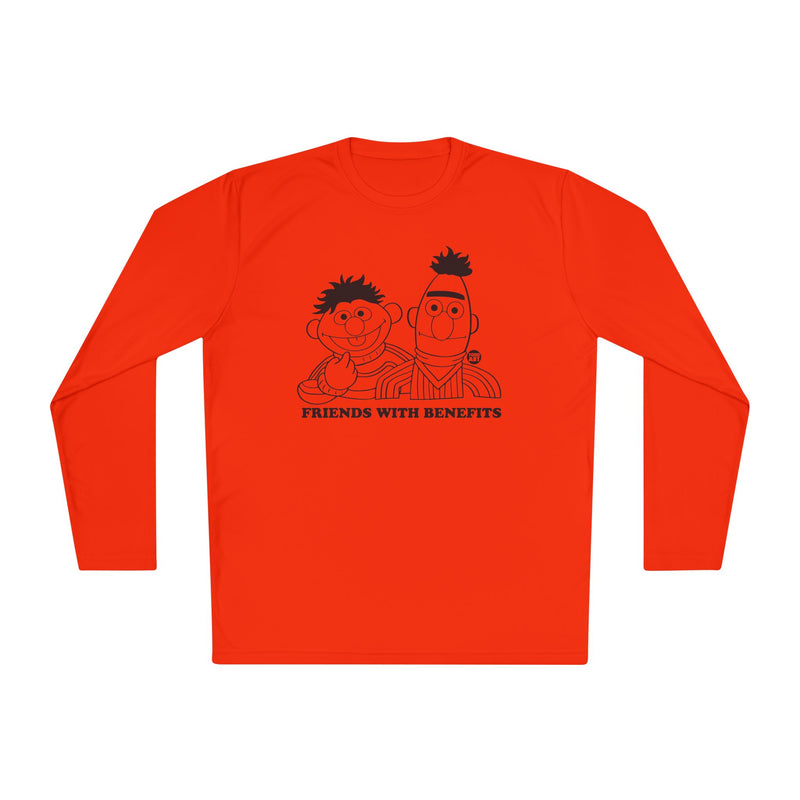 Load image into Gallery viewer, Friends with Benefits Long Sleeve Tee, Funny Friends Lightweight Long Sleeve Tee
