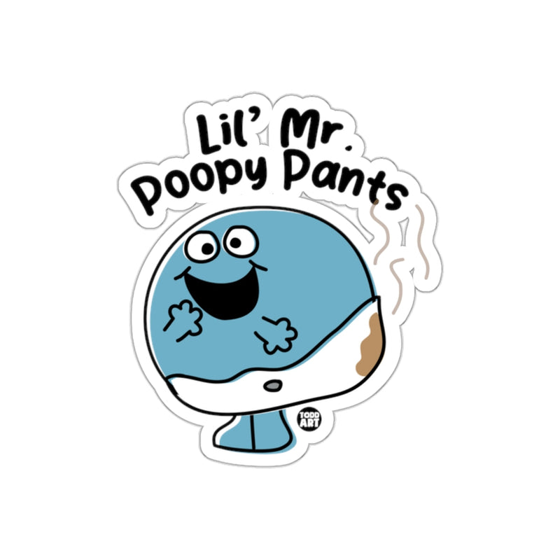 Load image into Gallery viewer, Lil' Mr. Poopy Pants Cartoon Art Sticker product
