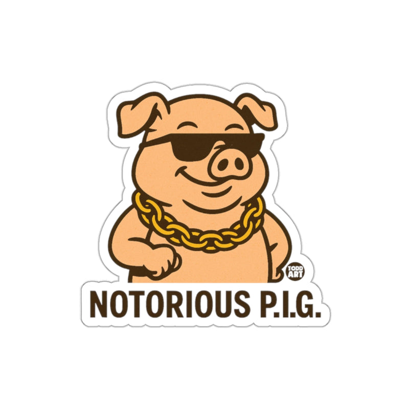Load image into Gallery viewer, The Notorious P.I.G. with Sunglasses and Chain sticker
