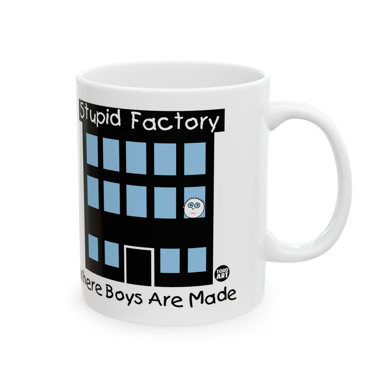 Load image into Gallery viewer, Stupid Factory Mug, Funny Mugs for Him, Sarcastic Mens Mug, Funny Coffee Mug Men
