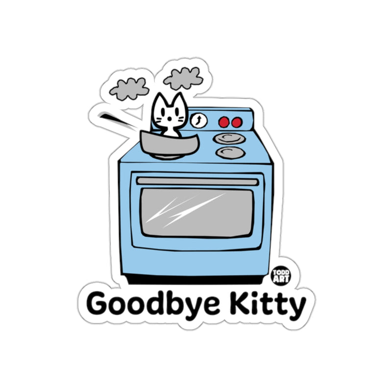 Load image into Gallery viewer, Goodbye Kitty Cute Cartoon Kitchen Sticker

