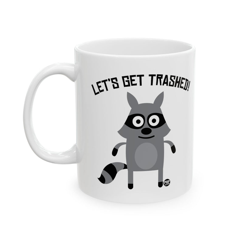 Load image into Gallery viewer, Let&#39;s Get Trashed Raccoon Mug
