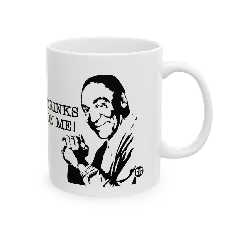 Load image into Gallery viewer, Drinks on Me Coffee Mug, Funny Bill Cosby Coffee Mug
