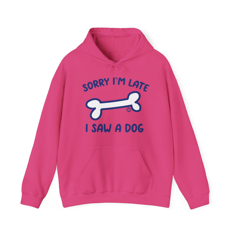 Load image into Gallery viewer, Sorry I&#39;m Late I Saw a Dog Unisex Heavy Blend Hooded Sweatshirt
