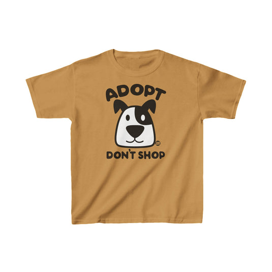 Adopt Don't Shop Dog Tee, Cute Dog Tshirt for Kids, Cute Kids Tees, Dog Shirt For Kids, Pet Adoption Kids Shirt