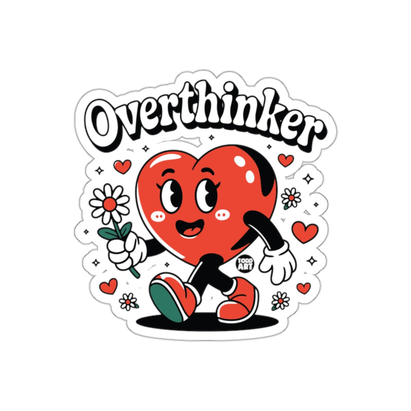 Load image into Gallery viewer, Overthinker Heart Character Sticker for Fun Decor
