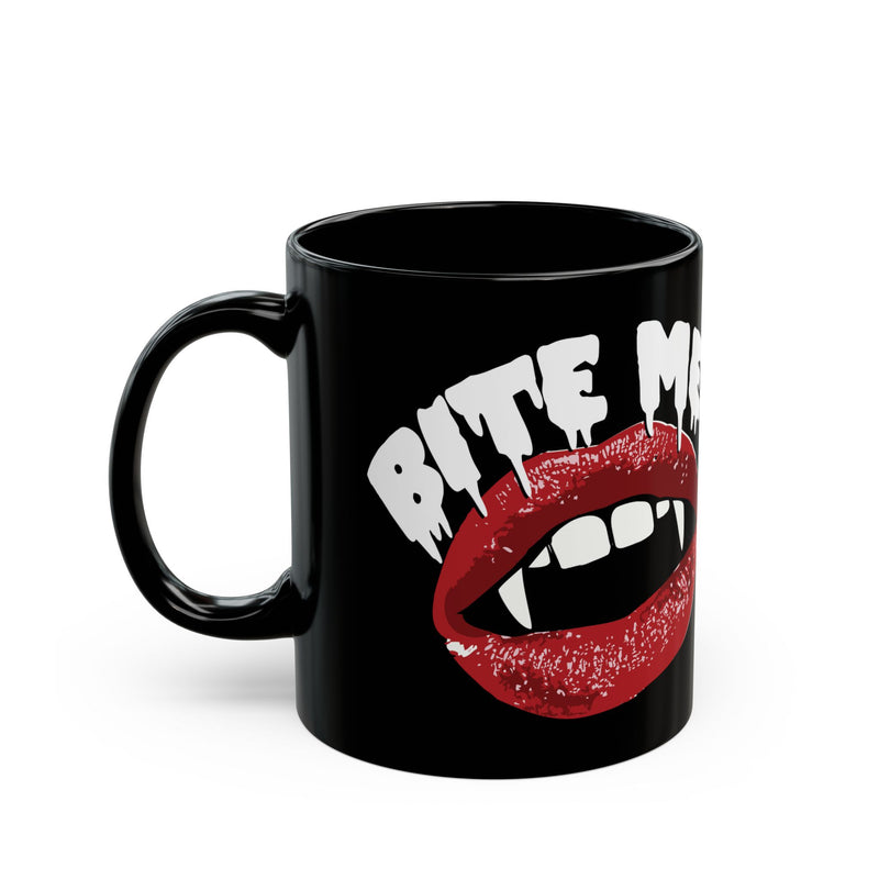 Load image into Gallery viewer, Bite Me Vampire Mug, Funny Mugs for Him, Sarcastic Mens Mug, Funny Coffee Mug Men
