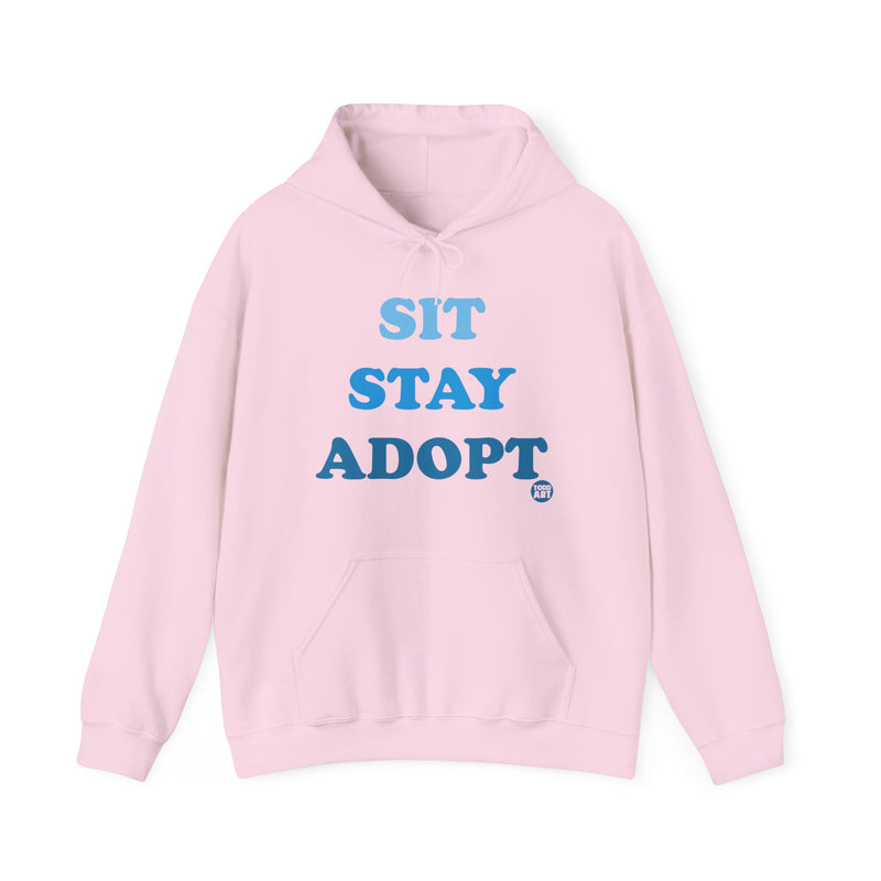 Load image into Gallery viewer, Sit Stay Adopt a Dog Unisex Heavy Blend Hooded Sweatshirt
