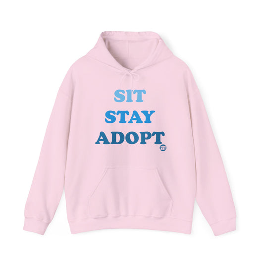 Sit Stay Adopt a Dog Unisex Heavy Blend Hooded Sweatshirt