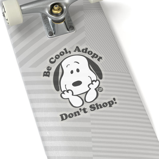 Be Cool Adopt Vinyl Stickers, Cute Dog Stickers, Dog Laptop Stickers, Dog Water Bottle Sticker, Dog Rescue Support Stic