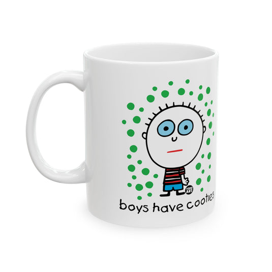 Boys Have Cooties Coffee Mug, Funny Boys Are Stupid Mug