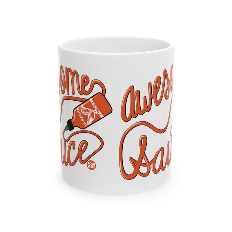 Load image into Gallery viewer, Awesome Sauce Mug, Siracha Sauce Mug, Siracha Lover Mug Gift
